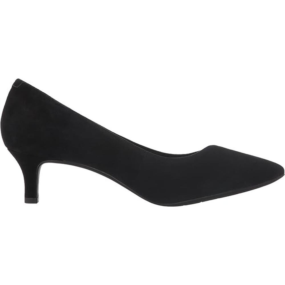 Rockport Women's Total Motion Kidsuede Leah Pumps, Black Size 9.5M